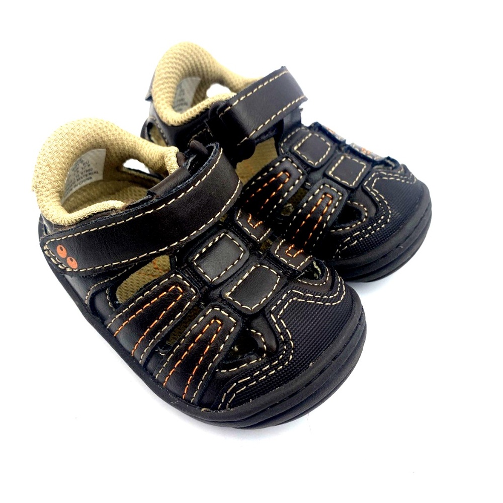 Stride Rite Baby Sandals Size 2 Boys Brown Children Kids Infant Kids shoes